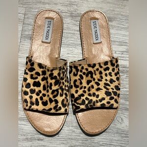 Steve Madden Gracel Leopard Slide Sandals